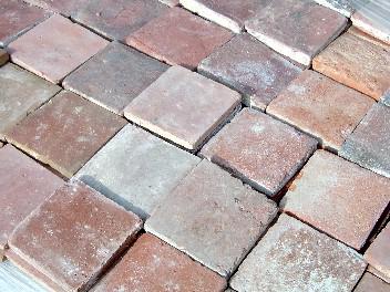 OLD RED HAND MADE TERRACOTTE TILES 