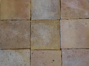 OLD YELLOW HAND MADE TERRACOTTA TILE
