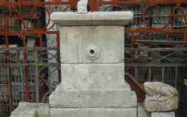 OLD WATER SOURCE IN FRENCH LIMESTONE 