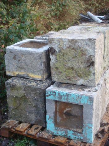 OLD BELGIAN GRANITE FOOT STONE